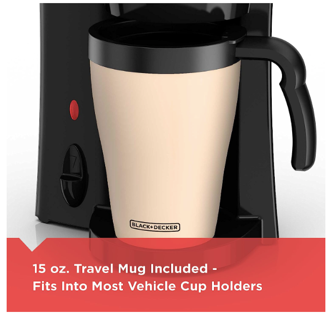 Black & Decker DCM18S Brew 'n Go Personal Coffee maker with Travel Mug:  Great Coffee on the Go!